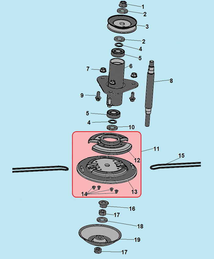 4 ТРИММЕРНАЯ ГОЛОВКА Газонокосилка CHAMPION LMH5629