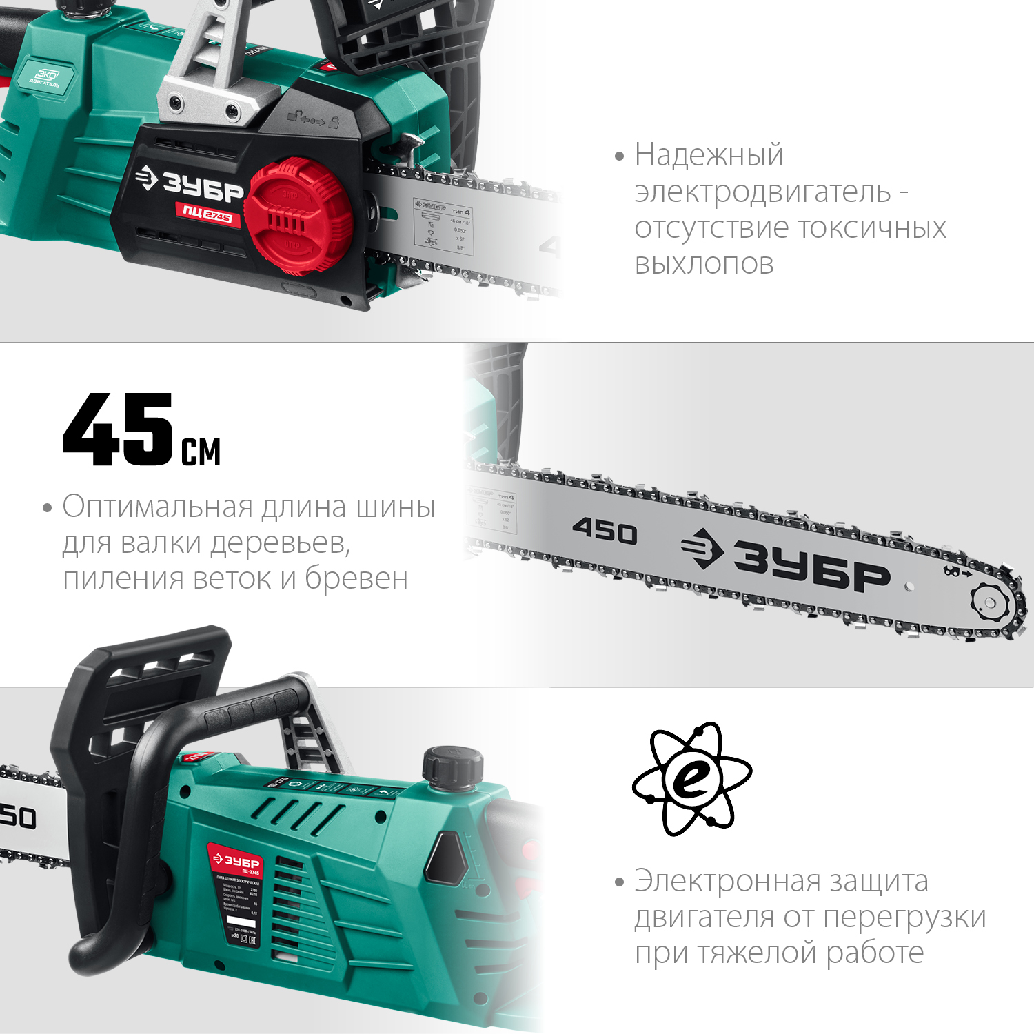 Пила цепная электрическая ПЦ-2745