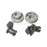 Комплект колеса + держатели (2шт) для верхнего ящика посудомоечной машины Bosch 424717